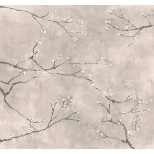 Art for the Home Fototapete Chinese Blossom 280 cm x 300 cm Beige-Grau FSC®