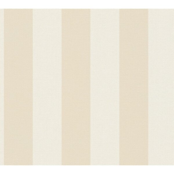 Vliestapete D'eco Wohngesund PVC phthalatfrei Streifen Beige FSC®