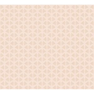 Vliestapete Trendwall 2 Art Deco Glitzertapete Rosa Beige FSC®