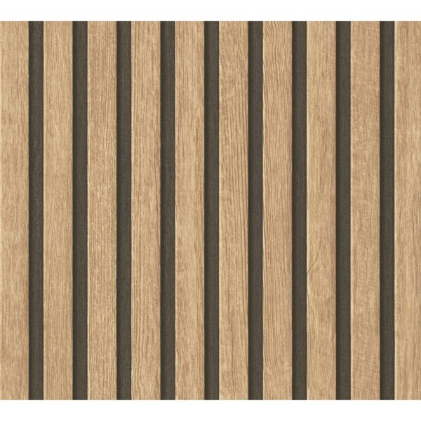 AS-Creation 3D-Panel Pop up Holzpaneel 250 cm x 52 cm Beige-Braun