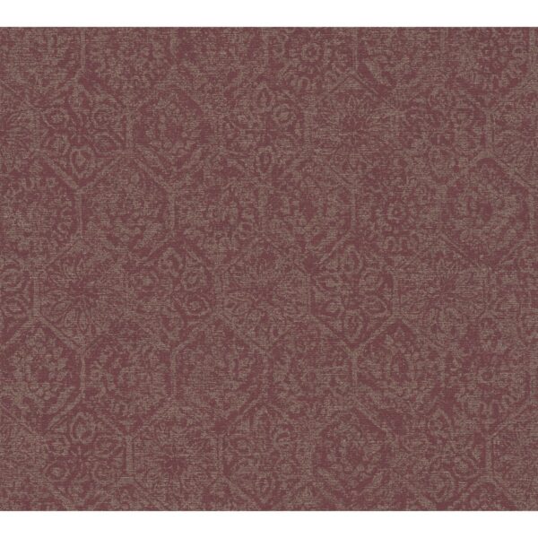 Vliestapete Orient Vintage Leicht Glänzend Leicht Strukturiert Metallic Rot FSC®