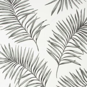 Superfresco Easy Vliestapete Scandi Leaf Black White 10