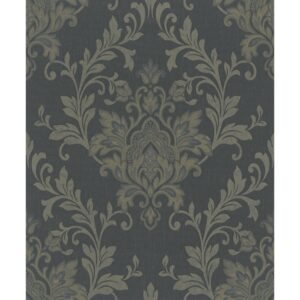 Marburg Vliestapete Villa Romana 53 Ornament Schwarz-Gold FSC®