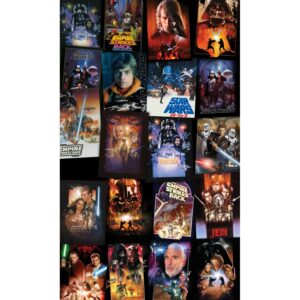 Komar Fototapete Vlies Star Wars Posters Collage  120 x 200 cm