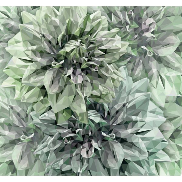 Komar Fototapete Vlies Emerald Flowers  300 x 280 cm