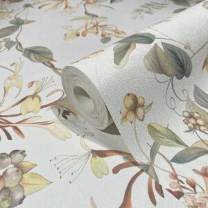 Marburg Vliestapete Floral Natur Weiß-Beige FSC®