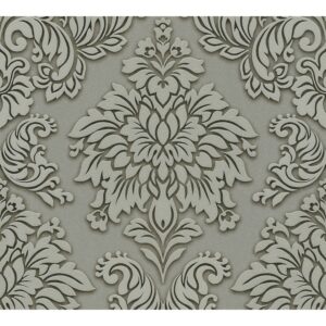 AS-Creation Vliestapete Metropolitan Stories Barock Ornamente Grau Beige FSC®