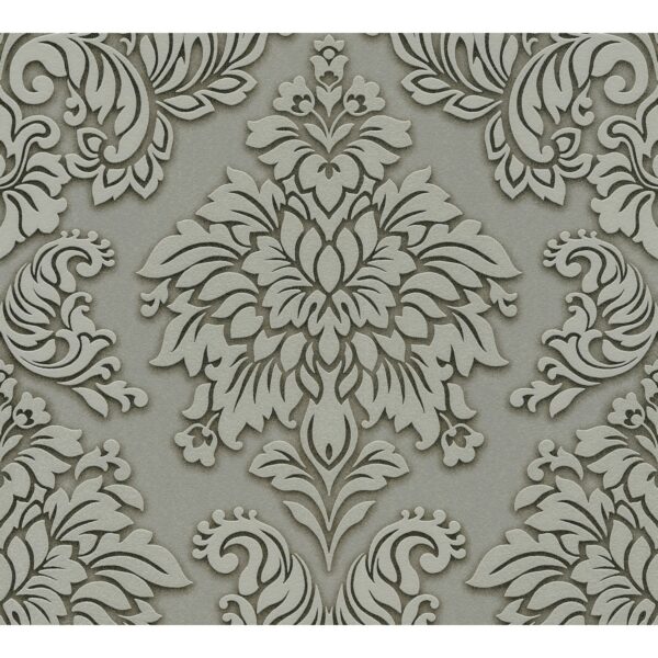 AS-Creation Vliestapete Metropolitan Stories Barock Ornamente Grau Beige FSC®