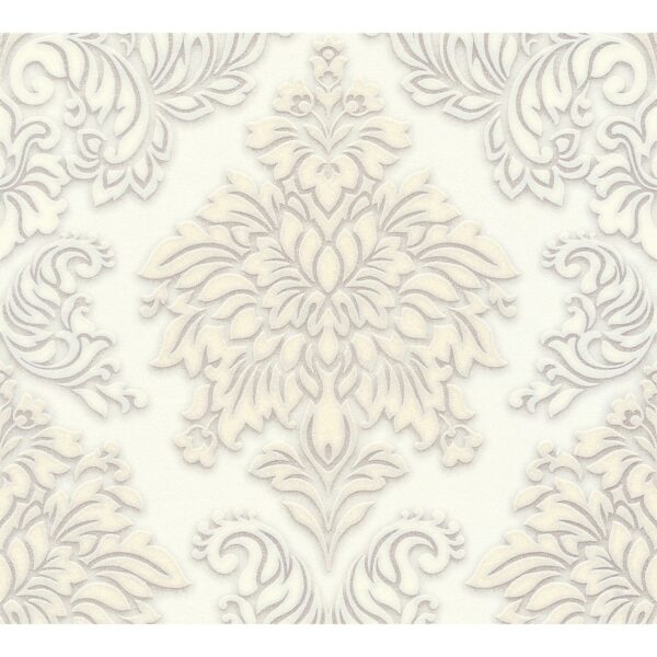 AS-Creation Vliestapete Metropolitan Stories Barock Ornamente Weiß Beige FSC®