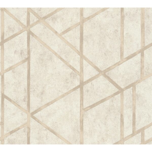 Vliestapete Metropolitan Stories Geometrisch Glanz Strukt. Creme Beige FSC®