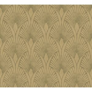 AS-Creation Vliestapete New Walls Art Deco Matt Leicht Strukt. Gold Beige FSC®