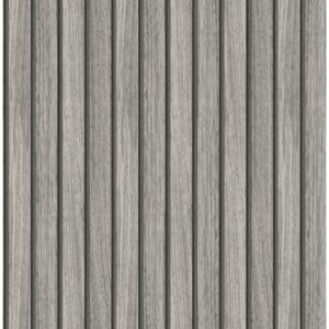 Easy Decor Vliestapete Holz Streifen 10 m x 52 cm Grau FSC®