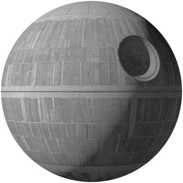 Komar Selbstklebende Fototapete Vlies Star Wars XXL Death Star 127 x 127 cm