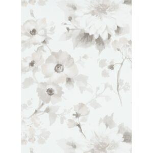 Erismann Vliestapete Guido Maria Kretschmer Fashion for Walls Floral Hellgrau