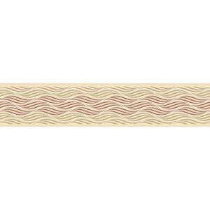 A.S. Création Borte selbstklebend Wellenmuster 5 m x 13 cm Beige-Braun