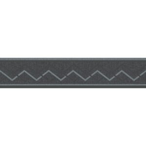 A.S. Création Borte selbstklebend Geometrisch 5 m x 13 cm Schwarz-Silber