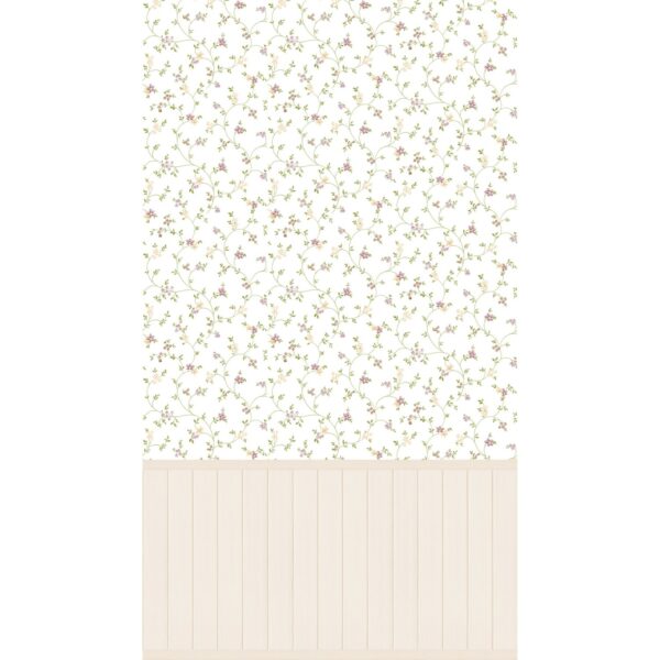 A.S. Création Vliestapete Wallpanel Blümchen Creme