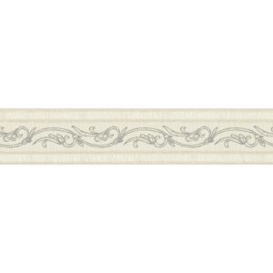 A.S. Création Borte selbstklebend Barock 5 m x 13 cm Beige-Silber