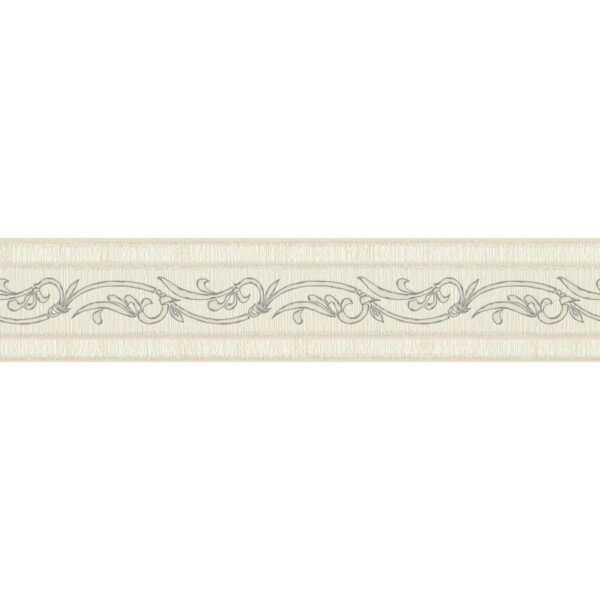 A.S. Création Borte selbstklebend Barock 5 m x 13 cm Beige-Silber