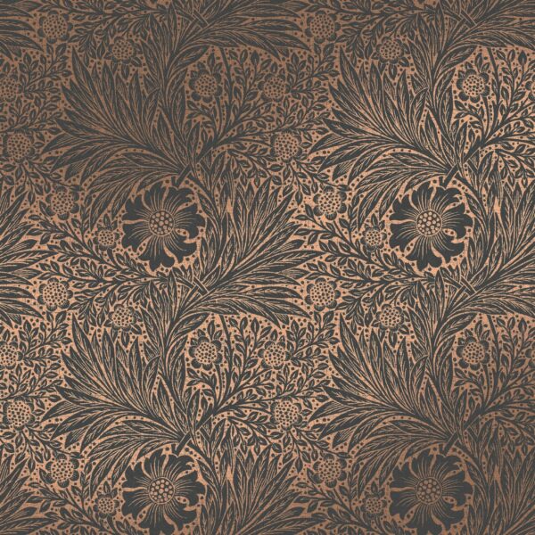 William Morris at Home Vliestapete Marigold Fibrous 10 m x 52 cm Grau FSC®