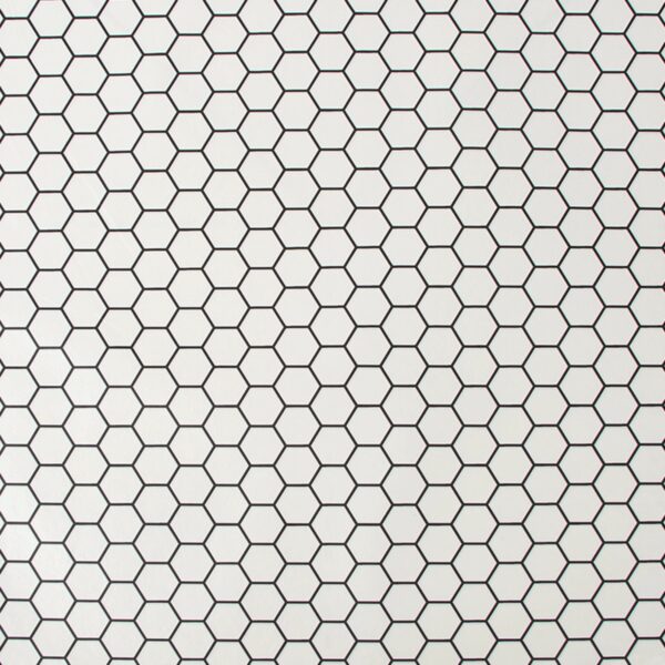 Contour Vliestapete Hexagon Lattice White 10