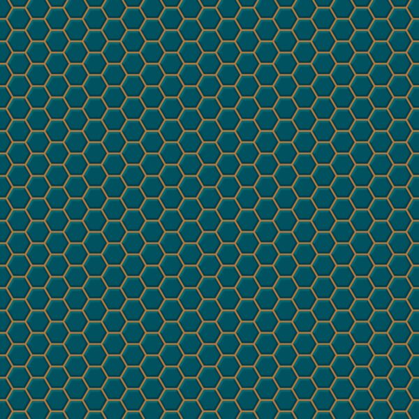 Contour Vliestapete Hegagon Lattice Teal 10