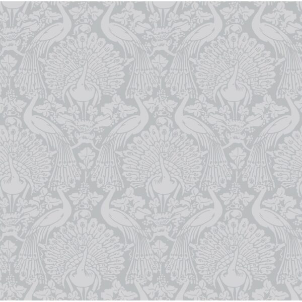 Laura Ashley Vliestapete Peacock Damask Pale Slate 10