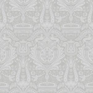 Laura Ashley Vliestapete Heraldic Damask Slate Grey 10