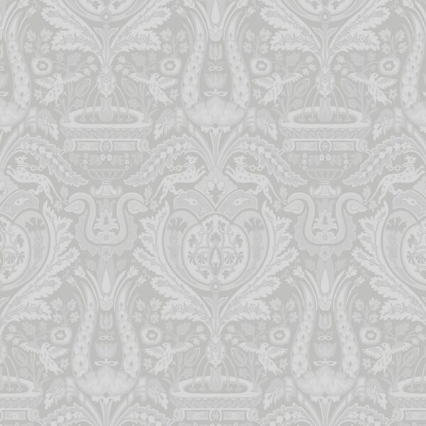 Laura Ashley Vliestapete Heraldic Damask Slate Grey 10