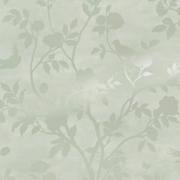 Laura Ashley Vliestapete Eglantine Silhouette Eau de Nil 10