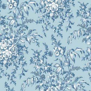 Laura Ashley Vliestapete Picardie Blue Sky 10