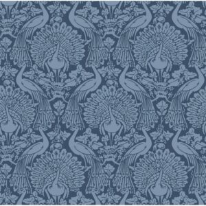 Laura Ashley Vliestapete Peacock Damask Dusky Seaspray 10