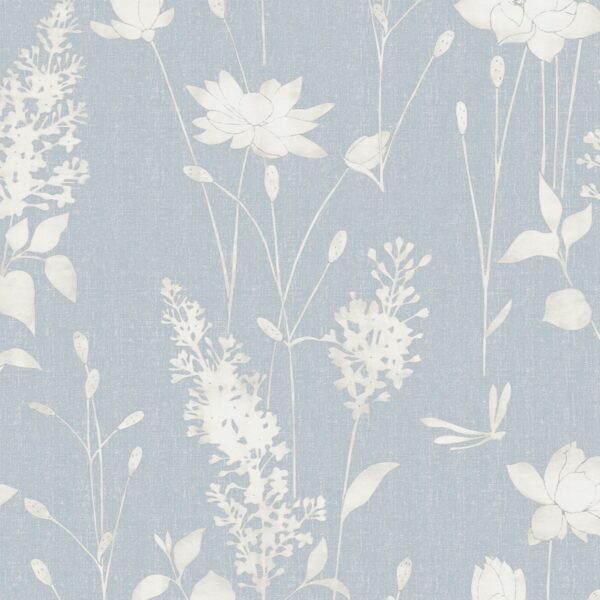 Laura Ashley Vliestapete Dragonfly Garden Chalk Blue 10