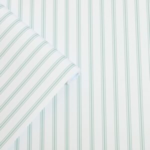 Laura Ashley Vliestapete Farnworth Stripe Sage Green Grün FSC®