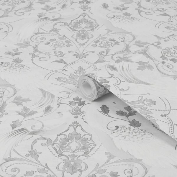 Laura Ashley Vliestapete Tregaron Silver Silber FSC®