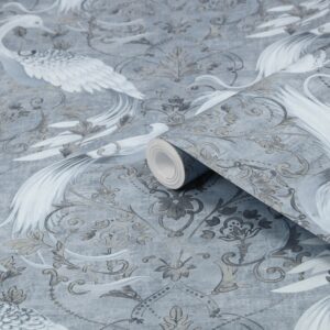 Laura Ashley Vliestapete Tregaron Midnight Blue Blau FSC®