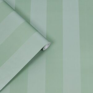 Laura Ashley Vliestapete Lille Pearlescent Stripe FSC®de Green Grün FSC®