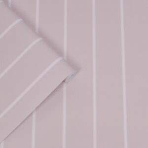 Laura Ashley Vliestapete Saltram Stripe Pale Amethyst Rosa FSC®