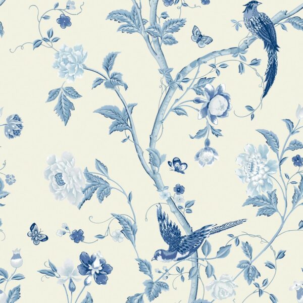 Laura Ashley Vliestapete Summer Palace Royal Blue 10