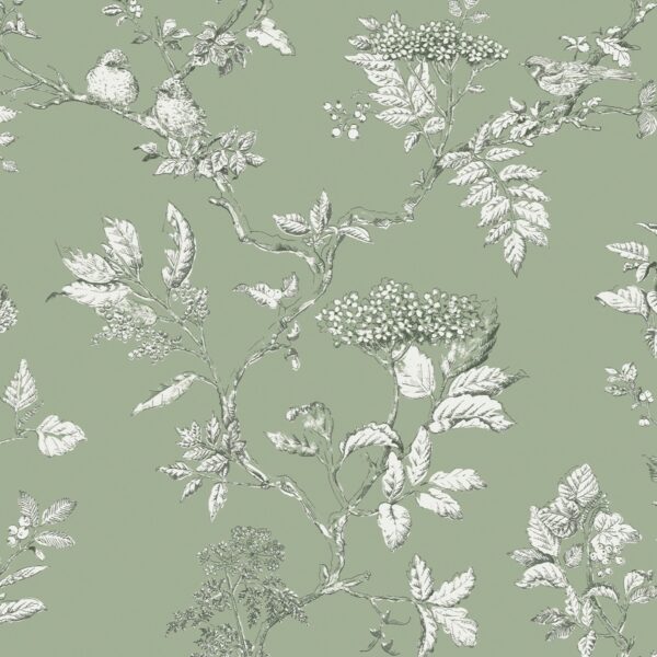 Laura Ashley Vliestapete Elderwood Sage 10