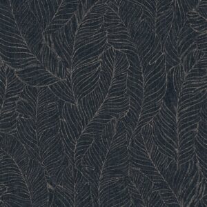 Sublime Vliestapete Harmony Leaves 10 m x 52 cm Dunkel-Blau FSC®