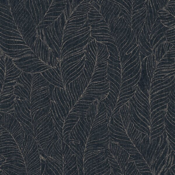 Sublime Vliestapete Harmony Leaves 10 m x 52 cm Dunkel-Blau FSC®