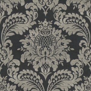 Sublime Vliestapete Damask 10 m x 52 cm Dunkelgrau FSC®