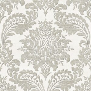 Sublime Vliestapete Damask 10 m x 52 cm Grau FSC®