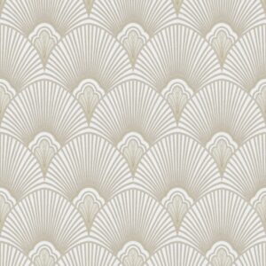 Sublime Vliestapete Art Deco 10 m x 52 cm Beige FSC®