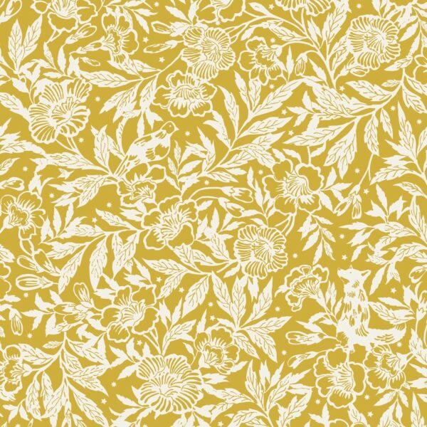 Joules Vliestapete Twilight Ditsy Antique Gold Gelb FSC®