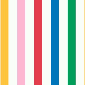 Joules Vliestapete Country Critters Chunky Stripe White-Rainbow Mehrfarbig FSC®