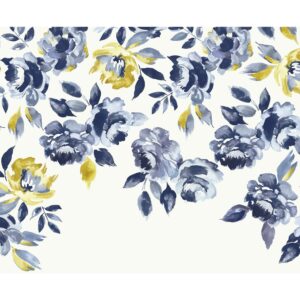 Joules Fototapete Ocean Bloom Crème 300 cm x 280 cm Blau-Grün FSC®