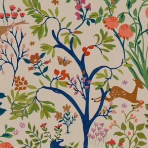 Joules Vliestapete Enchanted Woodland Antique 10 m x 52 cm Bunt FSC®