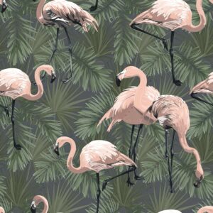 Erfurt Vliestapete Eco Deco Pink Flamingo FSC®